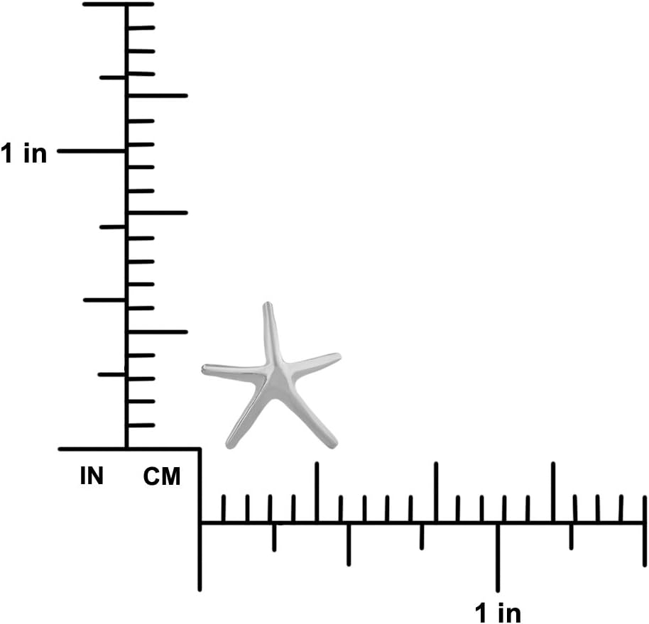 Sterling Silver Starfish Stud Earrings - Image 2