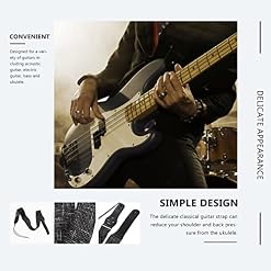 SUPVOX Sangle De Guitare en De Coton Guitare Croix Bandoulière Réglable pour Basse Ukulélé Électrique Folk Guitares… - Les Beatles, Paul McCartney, John Lennon, RIngo Starr, George Harrison SUPVOX Sangle De Guitare en De Coton Guitare Croix Bandoulière Réglable pour Basse Ukulélé Électrique Folk Guitares… – Image 6