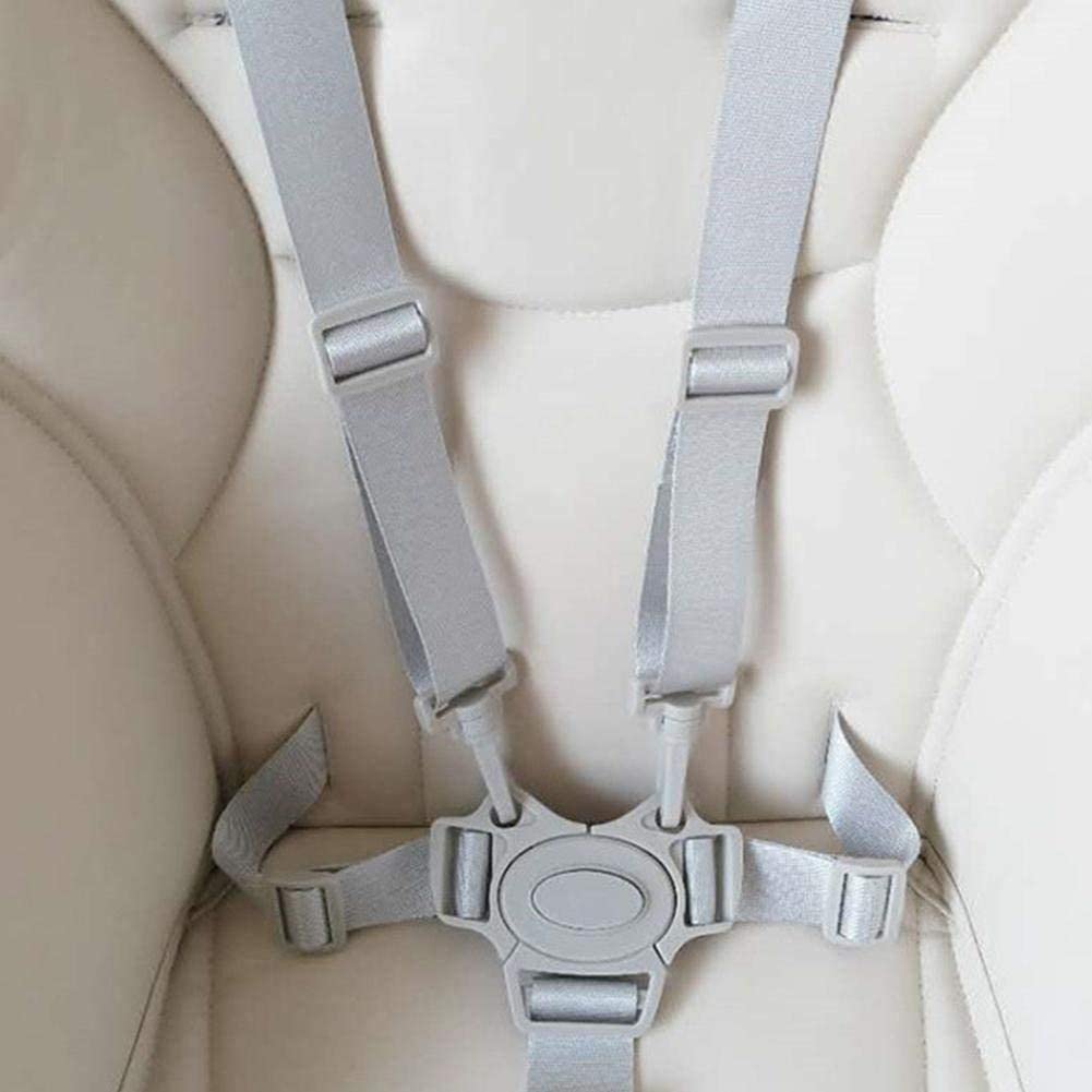 Hauck - Cintura di sicurezza per seggiolone, 5 punti, cintura di sicurezza di ricambio per passeggino, regolabile e convertibile, cintura di protezione per bambini, accessorio universale