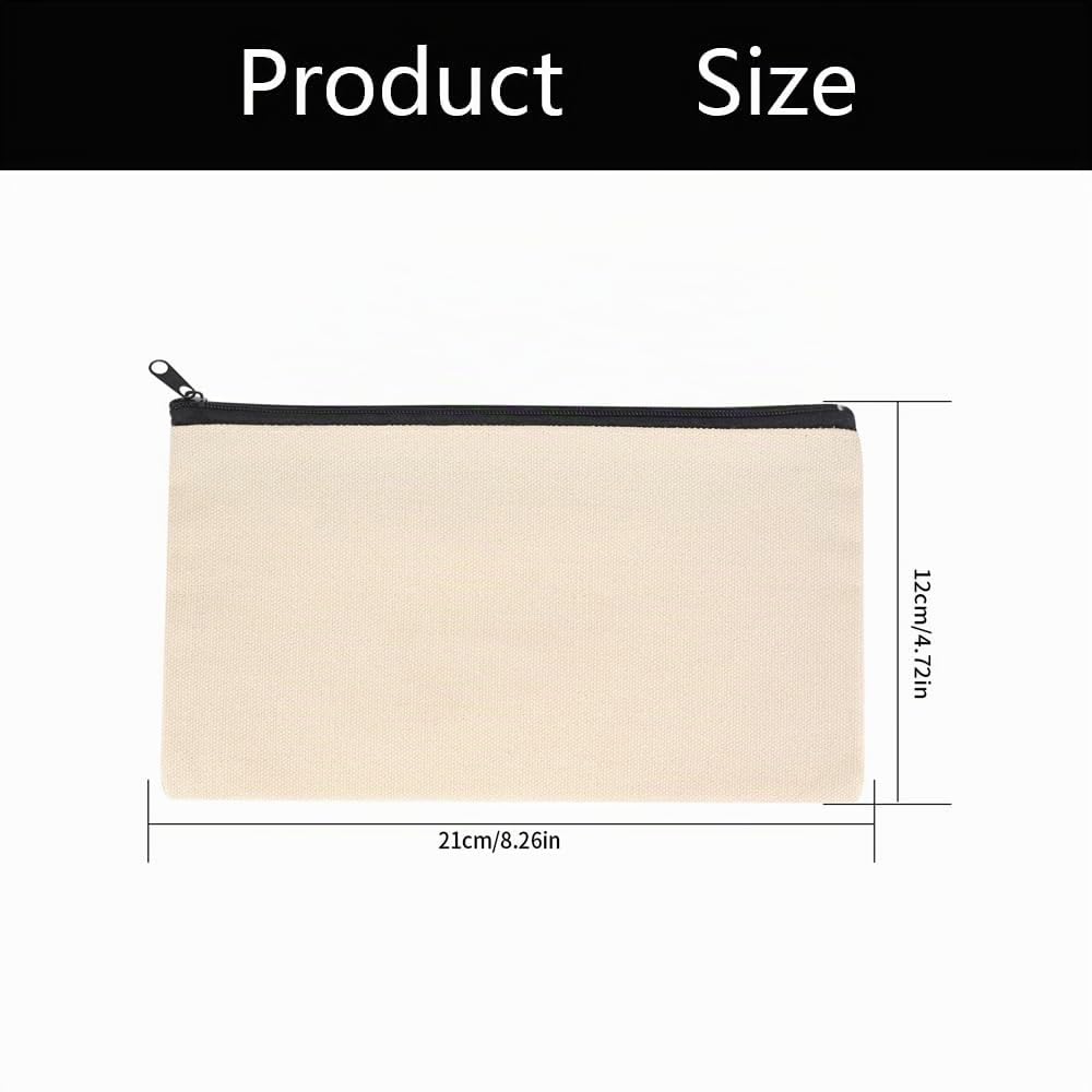 Shirene Trousse de Maquillage en Toile 10 Pièces Sac en Toile Trousse de Toilette