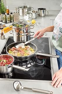 Rösle Elegance - Padella universale à con rivestimento antiaderente ProPlex, 32 cm, acciaio INOX 18/10, adatta per induzione, lavabile in lavastoviglie