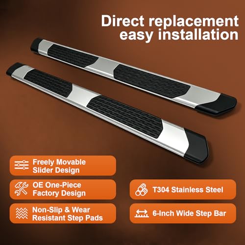 Estribos laterales para Dodge Ram 2009-2026 acero carbono miniatura 4