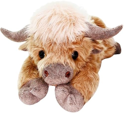 uoozii 20" | 4 Pounds Highland Cow Weighted Stuffed Animals with ...