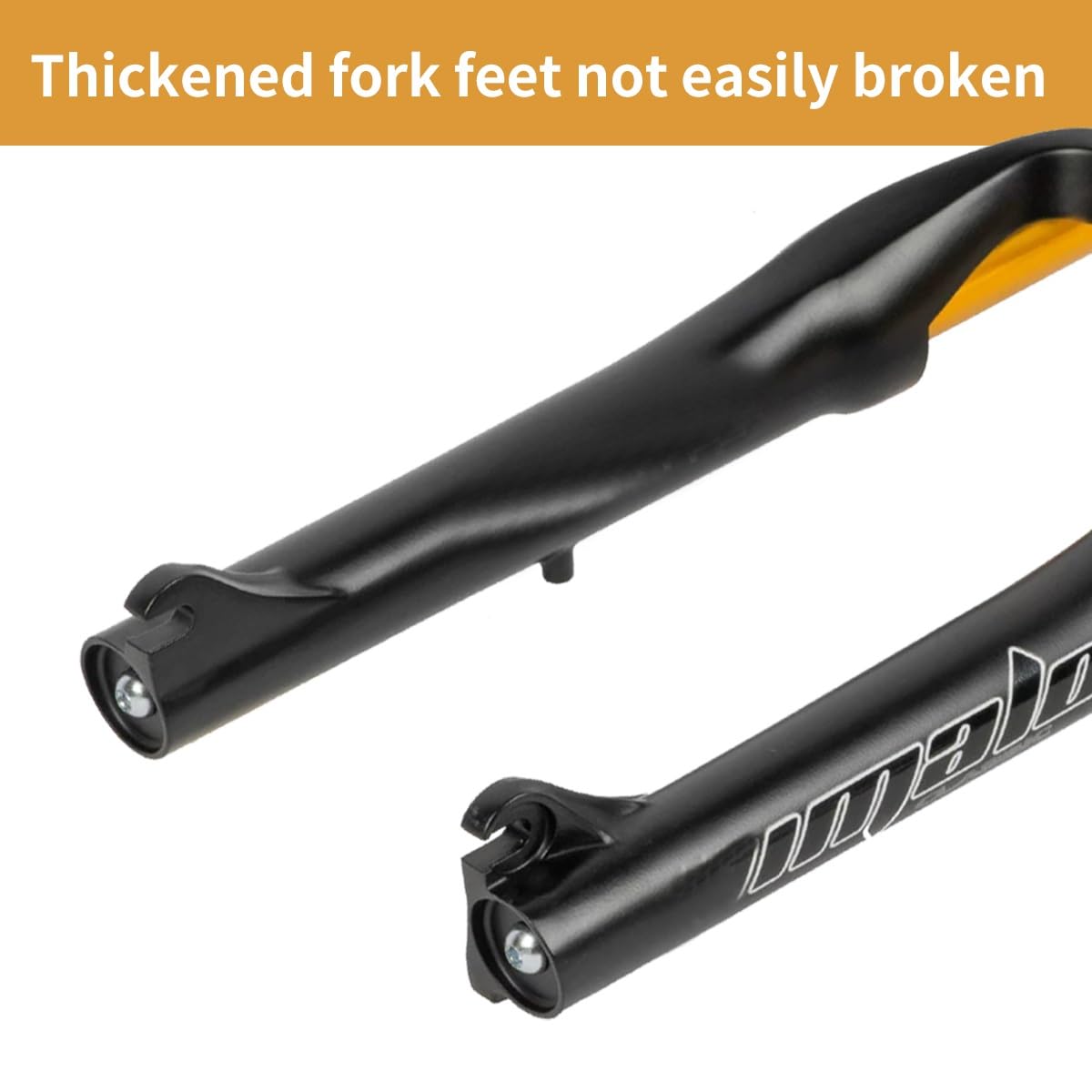 Forcella Anteriore per Bici elettrica da 20 Pollici, Pneumatici da 4 Pollici, Sospensione pneumatica, Escursione di 180 mm, Doppia Spalla, cannotto Dritto da 1-1/8", Freni a Disco,