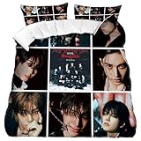 NlsqAMZ Strraykiid Juego de Ropa de Cama 3 Piezas, Strraykiid Funda de Edredón 135 x 200 cm, Fundas de Almohada, Estampado 3D Dibujos Animados, Suave y Ligero para Adolescentes