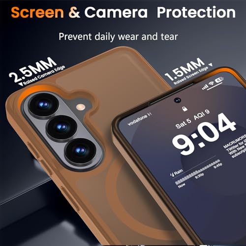 Image of WRJ Magnetic Case for Samsung Galaxy A17 /A16 /A26 6.7-Inch,Matte Brown
