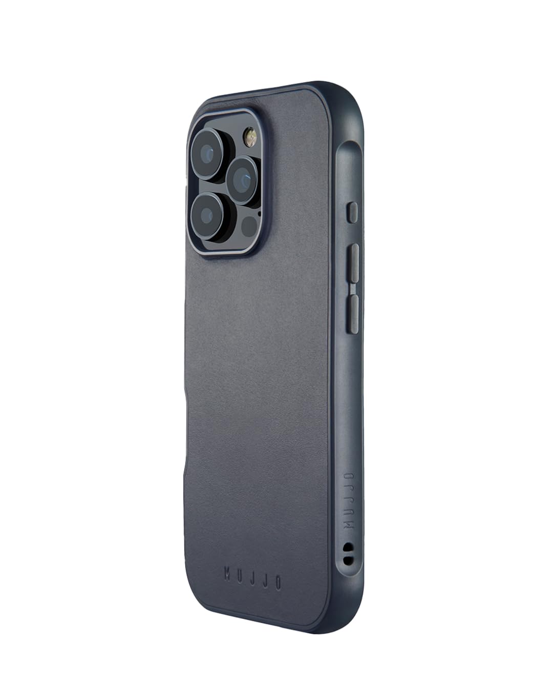 Mujjo Custodia in pelle per iPhone 16 Pro, compatibile con MagSafe, pelle europea di alta qualità, protezione migliorata dell'obiettivo del telefono e della fotocamera, realizzata con materiale