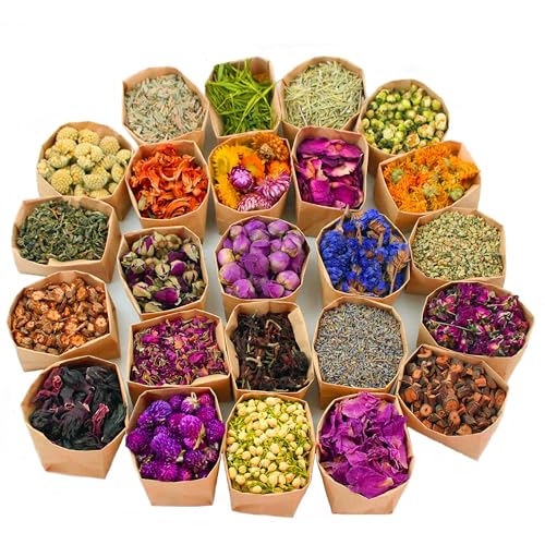 Kit de Flores Secas Artesanales 24 Bolsas miniatura 1