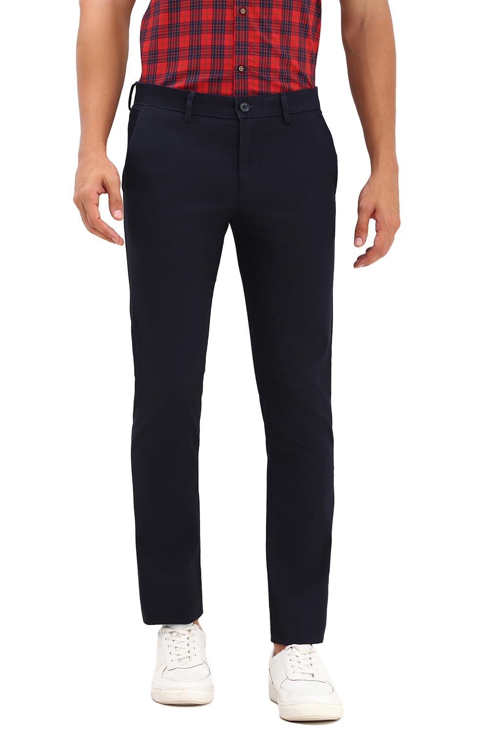 allen solly Men's Mid Rise Slim Casual Pants-picture-49