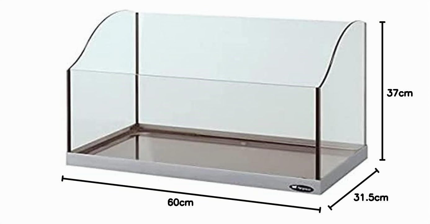 Ferplast Tartarughiera in vetro solido e robusto, vetro float e silicone che garantisce la tenuta stagna, 60 x 31,5 x h 37 cm.