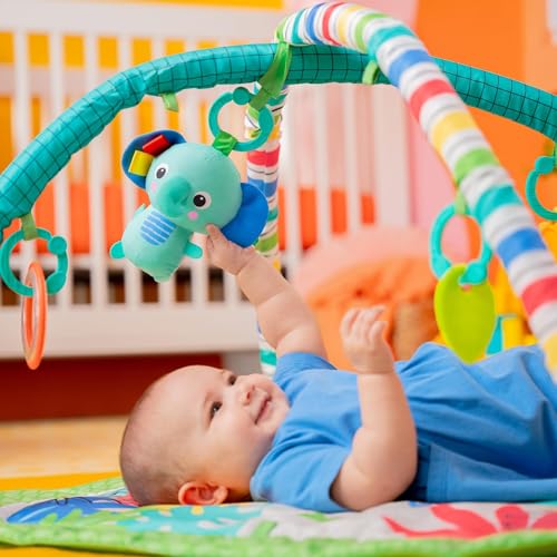Bright Starts 16814-1-A3-LN-BY-MEWS-W11 Wild Wiggles Baby Activity Gym & Play Mat thumb #7