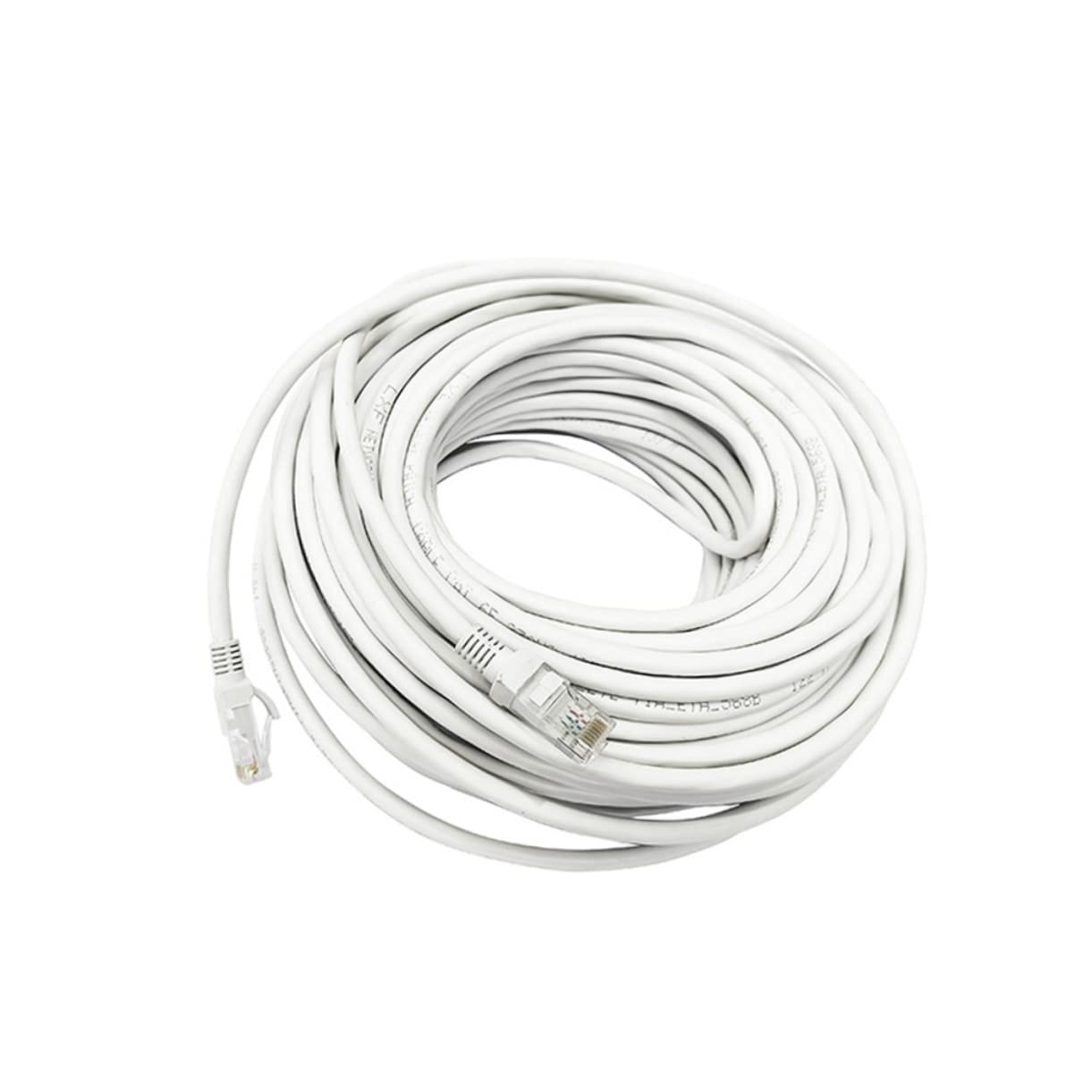 Cavo Ethernet Cat6 da 50 Metri Bianco in Plastico e Rame