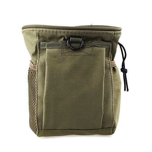 Molle - Bolsa táctica militar de gran capacidad para paintball, caza, plegable, bolsa de recuperación de volquete de camping, escalada, color verde