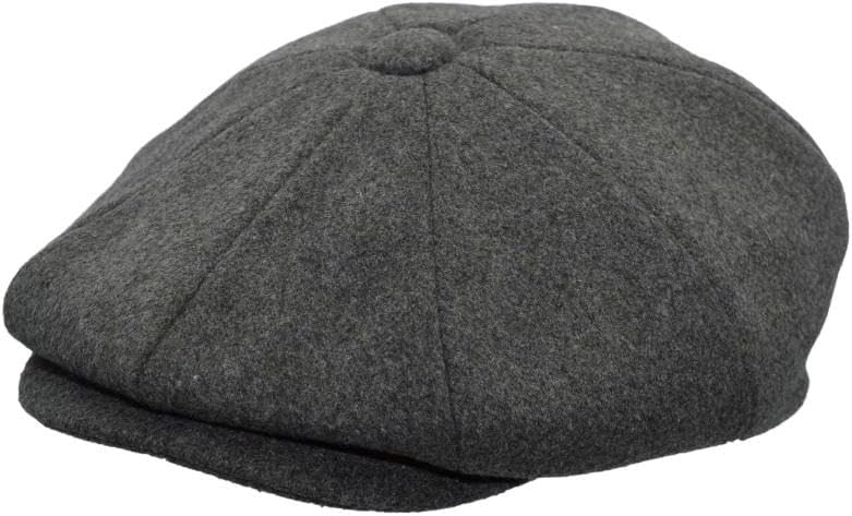 WALKER AND HAWKES - Melton Wool 8-Panel Bridgemoor Baker Boy Cap