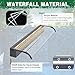 Pool Fountain, LONGRUN Waterfall Spillway for Koi Ponds - 35.4