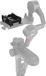 NICEYRIG Quick Release Clamp for ARCA Swiss Standard, with Bottom Plate for Manfrotto 577/501/504/701, Gimbal Tripod Switch Baseplate for RS2/RSC2/Ronin S, Zhiyun Crane 2S/Weebill Lab - 394