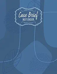 Case Brief Notebook: Case Review Sheets For Law Students