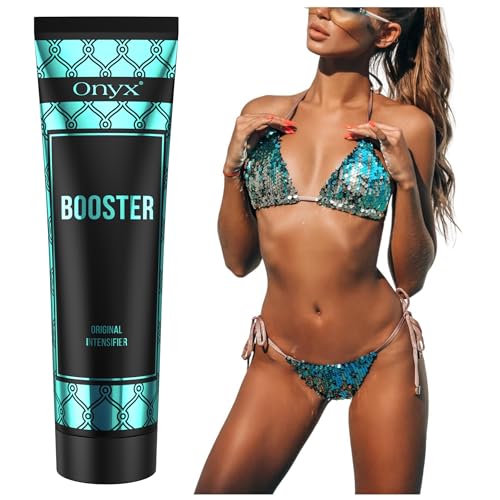 Onyx Booster Solariumcreme Bräunungsbeschleuniger | Für Solarium, Sonnenstudio & Außenbräune | Schnelleres Tanning | Tiefe Bräunung | Dunkle Intensive Bräune | Intensiv Bräunungslotion | 150ml