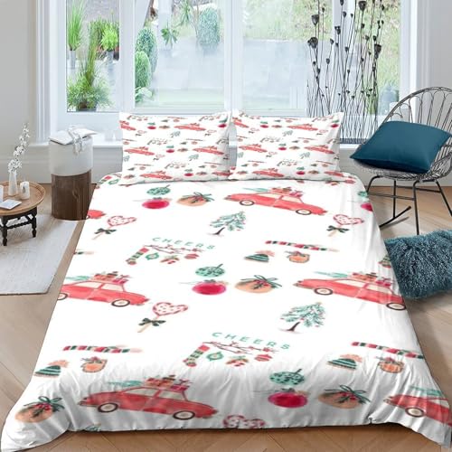 Housse de couette Noël microfibre hypoallergénique et douce