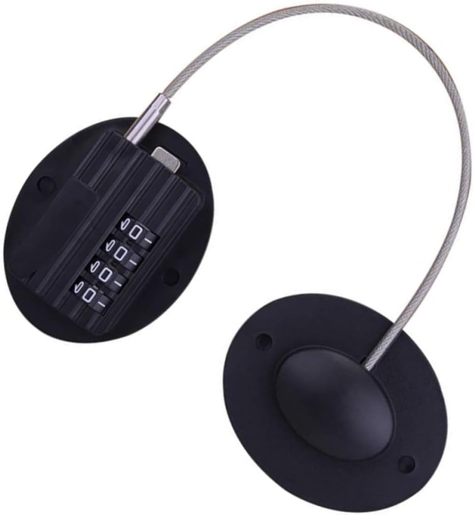 Punch-Free Safety Lock for Cabinets and Windows with Removable Plastic and Metal Design, for Office and Kindergarten Security