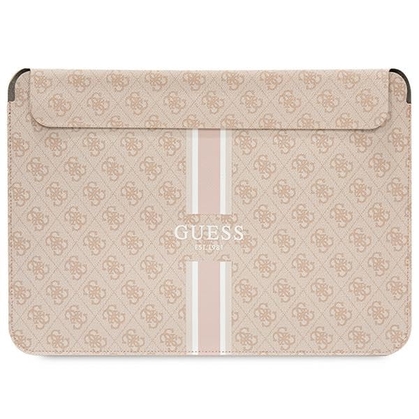 Guess GUCS14P4RPSP Manchon avec Rayures imprimées Rose 4G 14", Rose