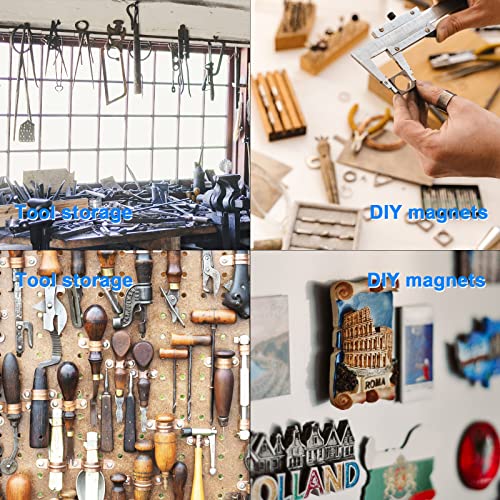 Min Ci 40 Pcs Super Strong Rare Earth Magnets Bar, Small Neodymium Magnet Heavy Duty, For Kitchen Lockers Garage Refrigerator Cruise Crafts Industrial Tool Storage (20 X 10 X 5 Mm) #TOP2