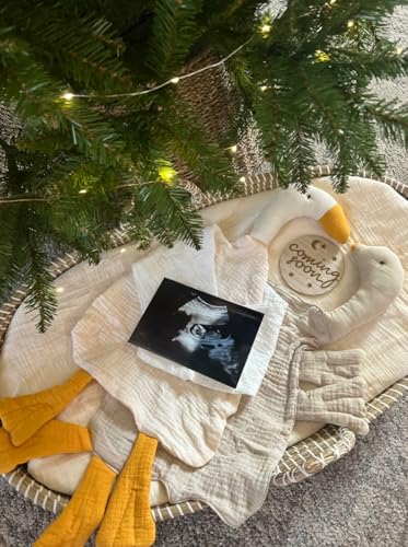 Image of Baby Toys Lovey Blanket Soft Goose Toys for Newborn Essentials 0-6 Months, Sensory Stuffed Animal Security Blanket for Boys and Girls (Vintage Taupe)