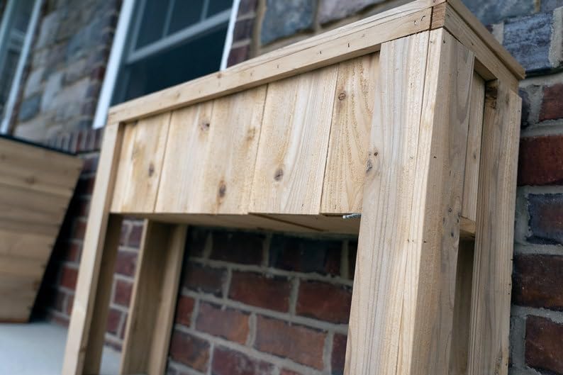 Modern Cedar Planter Box | Small Raised Stand for Herbs, Succulents & Outdoor Decor, Minimalist Plant Holder
