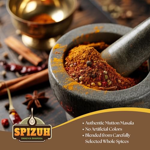 SPIZUH Mutton Masala – Authentic Indian Spice Blend for Tender, Flavorful Mutton | Premium Curry, BBQ & Gravy Spice Mix | Perfect for Home Cooking & Party Recipes | 500gm - Image 4 thumbnail