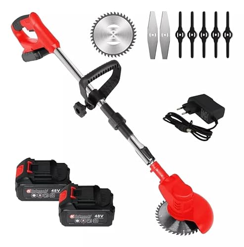 Aparador De Grama Bateria Completa 48v 1580w Cortador De Grama
