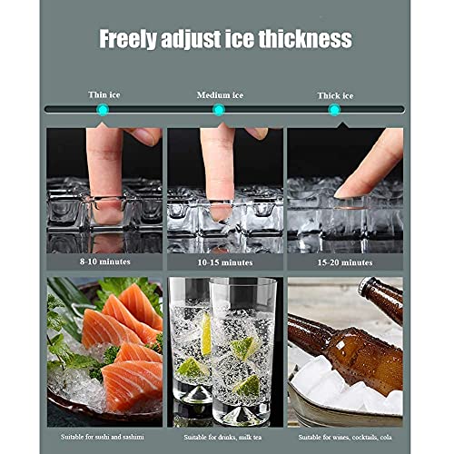 Máquina de Hielo de Mesa, 25kg en 24h con Control Táctil miniatura 2