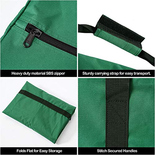 Infanzia Christmas Tree Storage Bag - Fits Up To 7.5 Ft Holiday Artificial Disassembled Trees, Durable Holiday Tree Container With Handles & Heavy-Duty Sbs Zipper For Christmas, Green #TOP3