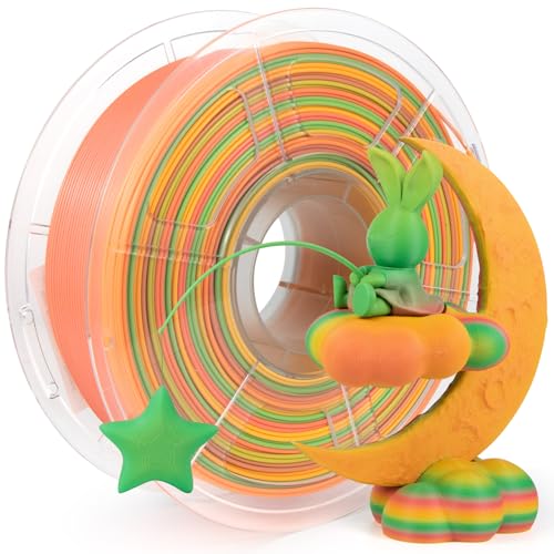 Image of IEMAI Rainbow PLA Filament 1.75mm 1kg, High Speed 3D Printer Filament Up to 600mm /s, Toughness & Neatly Wound, Fast Color Change Gradient for DIY, Artistic & Home Decor