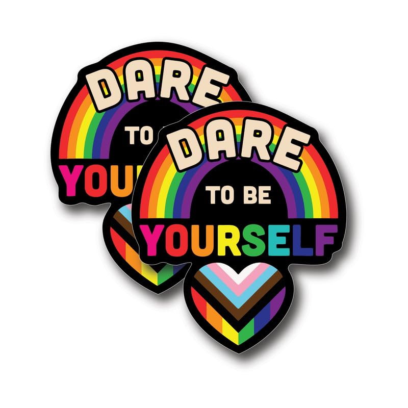 Autocollants anti-décoloration Dare to Be Yourself stickers voiture vinyle résistant 12.7cm
