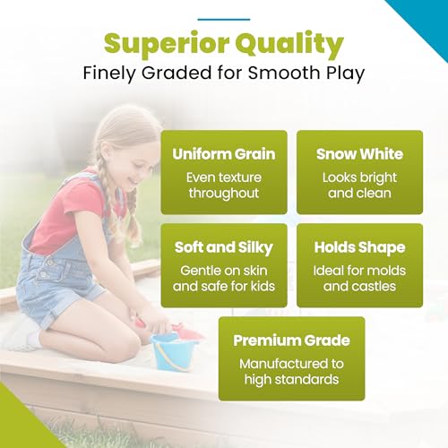 Image of U.S. Silica Large 50 Pound Play Sand, Finely Graded, Fully Washed and Easy to Use for Children's Art, Trays, and Sandbox, 4 Pack