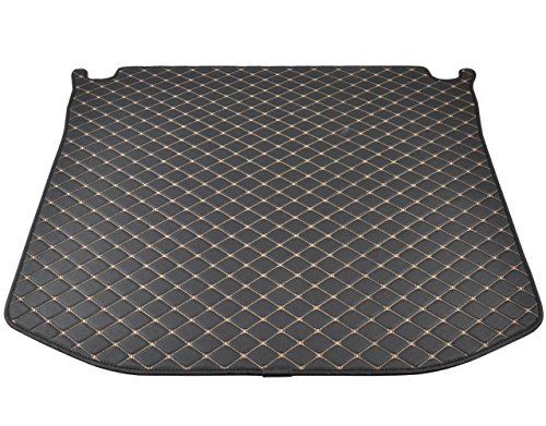 Motor Trend Pm-602 Leatherette Trunk Cargo Mat (Liner Custom Exact Fit - Luxury Padded Pu Leather - For Jeep Grand Cherokee 2014-2016), Black (Pm602) #TOP5