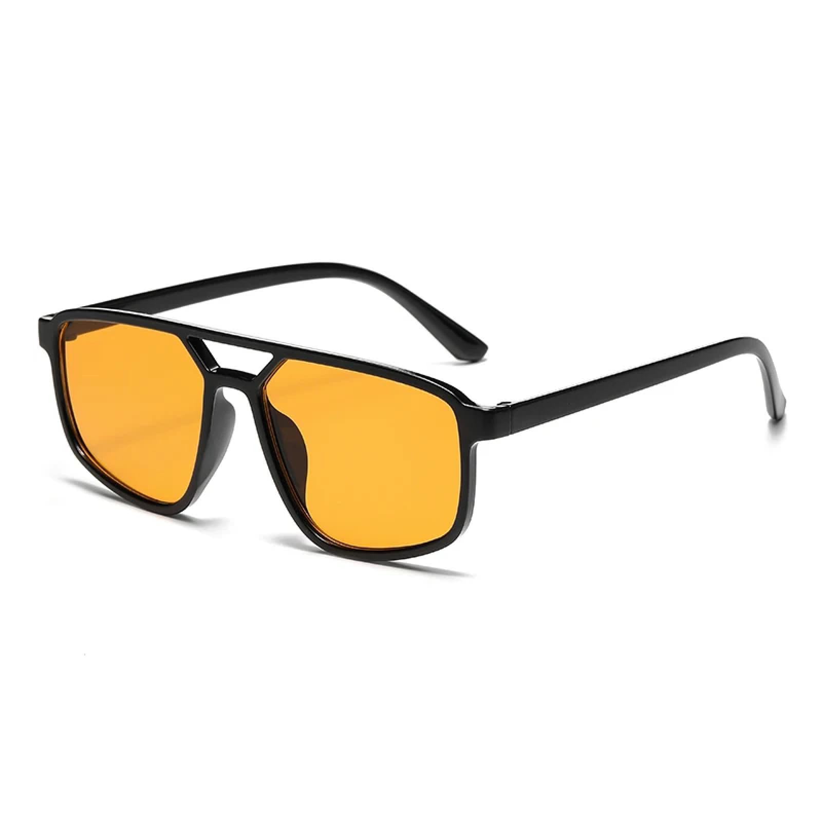 Gafas de sol con protección Uv400 | Marco pequeño doble puente | Mujeres y hombres para deportes al aire libre y conducción