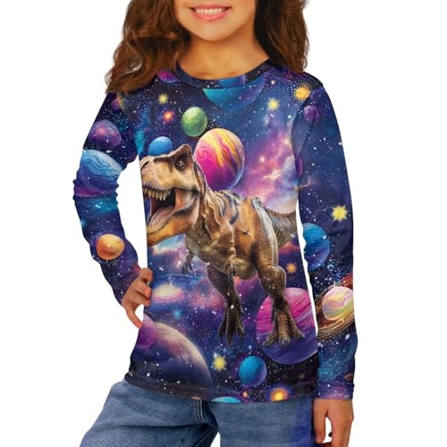 Image of Uourmeti Long Sleeve Tops for Boys Graphic T Shirts Teen Girls Active Pullover Tees