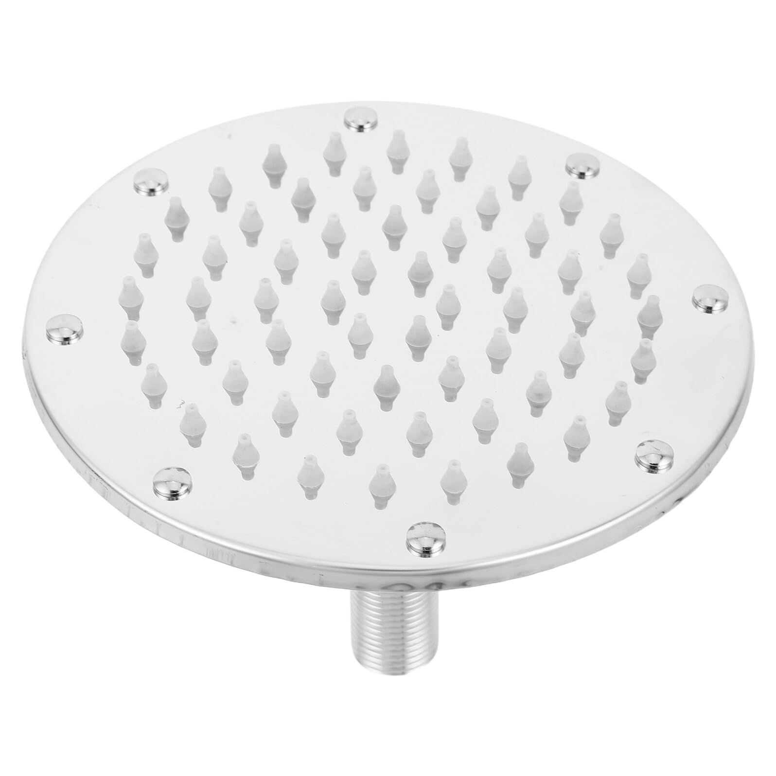 Pommeau effet pluie grand format en acier inoxydable argenté pour douche et spa de maison
