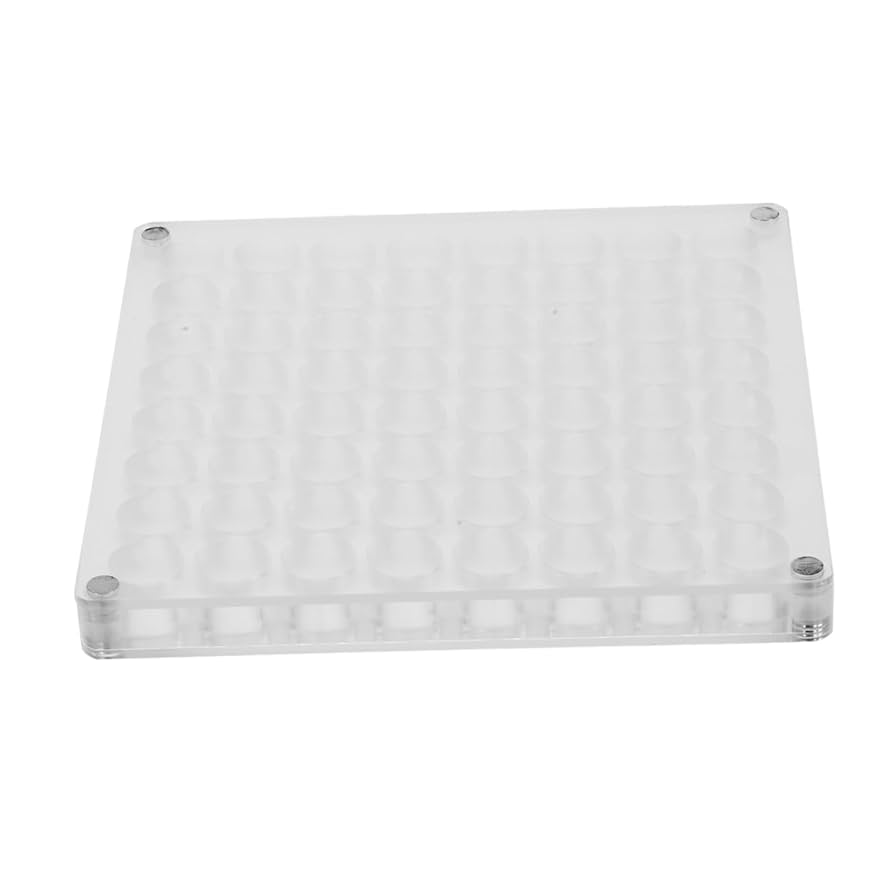 Amazon｜ANDRESLAD 透明宝石収納ボックス ミネラル展示ケース 孔