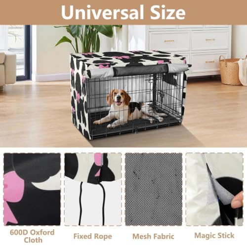Housse pour cage de chien avec store enrouleur double face modulable - 5