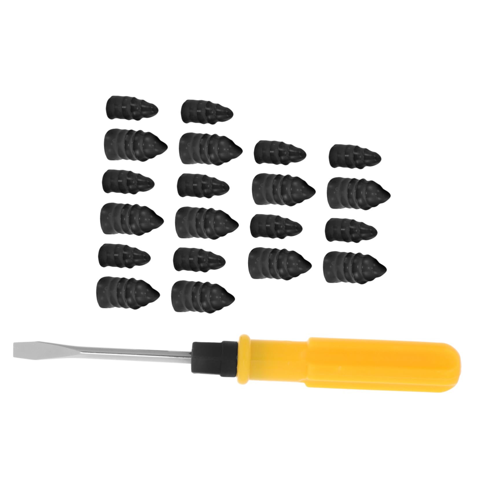 SOLUSTRE 5sets Riparazione Pneumatici Per Auto e Kit Con Chiodi Di Riparazione Grandi e Piccoli e Cacciavite Soluzione Pratica e Veloce Per Forature Pneumatici Tubeless