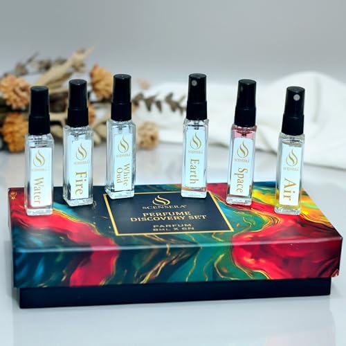 Image of Signature Discovery Perfume Gift set Mini Travel Trial Pack Unisex for Men and Women |6x8ml|Long-Lasting Parfum Fragrances - better than EDP, EDT & EDC|Perfume For Man & Woman|Oud, Floral & Spicy Notes|