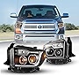 WOLFSTORM Headlight Assembly Fit for 2014-2017 Toyota Tundra,LED DRL Design, Headlight Replacement for 2014 2015 2016 2017 Toyota Tundra,Black Housing
