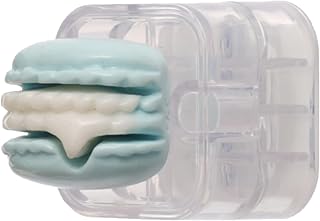 G-Power CO-51 Plastic Cable Holder Keeper Organizer With Biscuit Design Practical For Office,Car And Home Organization - Blue White