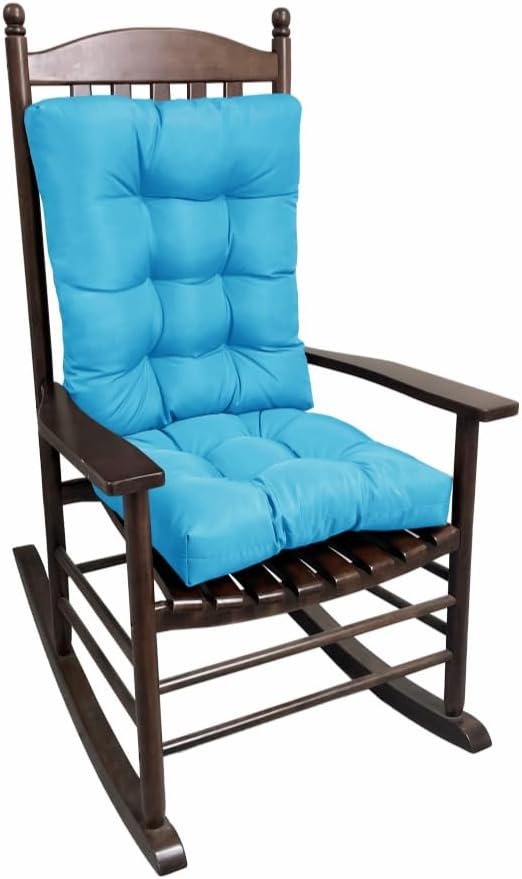 Rocking Chair Cushion，Patio Chair Cushion,Overstuffed Seat Back Cushion Pad，Soft Thickened Patio Chair Cushions (Red)