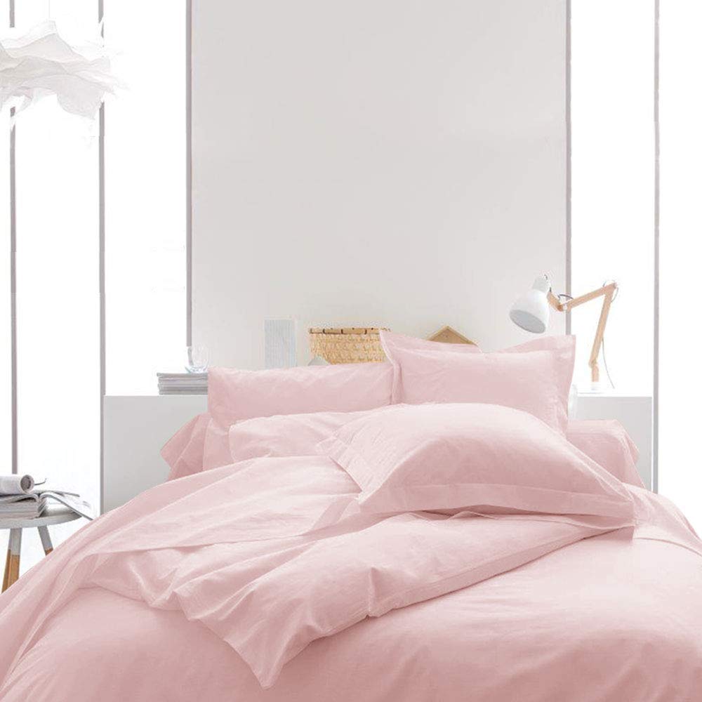 DODO Housse de Couette Unie - 220 x 240 cm - 100% Coton - Différents Coloris - Poudre Lilas