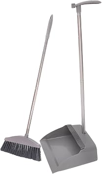 Supple Bristle Broom Dustpan Set Long Handle Home Cleaning Accessories Dustpan Long Handle Household Brooms Style