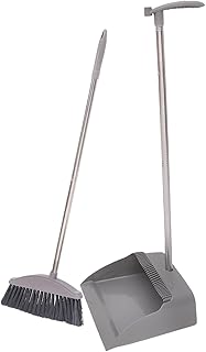 LALAFINA 1 Set Garbage Shovel Brooms Long Dustpan and Brush Outdoor Dustpan Floor Dustpan Long Handle Dustpan Cleaning Office Gifts Dustpan for Home Plastic Vertical Child