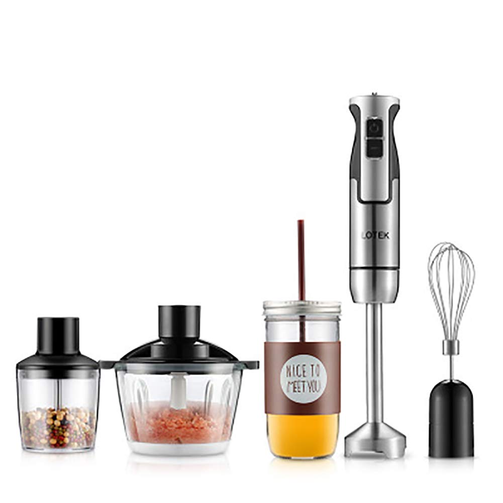 Buy LJJ Hand Blender Immersion Stick Blender with 1000Ml Ground Meat Cup Stainless Steel Whisk